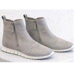 Cole Haan Zerogrand Waterproof Gray Nubuck Leather Ankle Boots W15262 Womens 9B